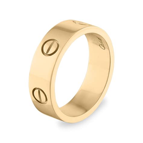 cartier love yellow gold ring|cartier love ring gold price.